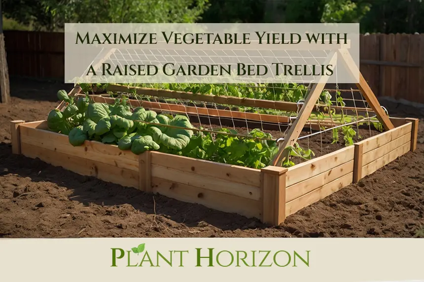 Maximize Vegetable Yield with a Raised Garden Bed Trellis